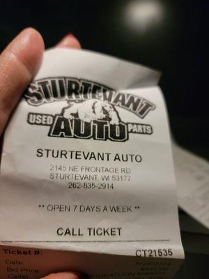 Sturtevant Auto Salvage