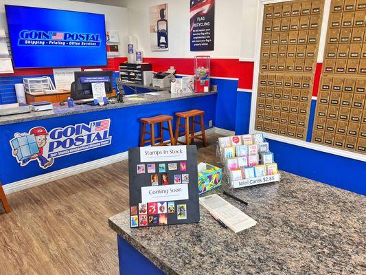 Pack, ship, print, scan, fax & more at Goin' Postal Brentwood.