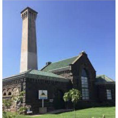 The historic stone Kakaako pumping station is now the Nā Kūpuna Makamae Senior Center.