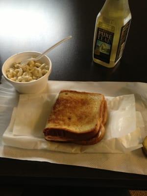 Grilled Ham and Cheese with macaroni salad