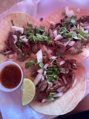 Tacos de carne asada $15 (honesty overpriced)