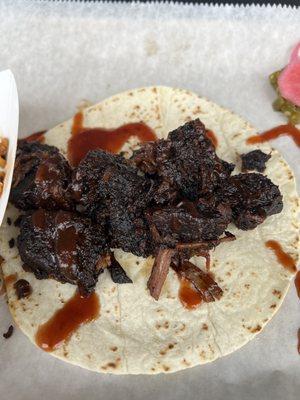 Burnt end one meat platter