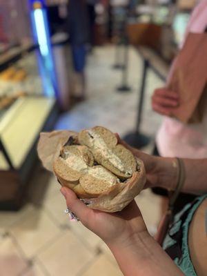 Plain Bagel with Scallion Cream Cheese