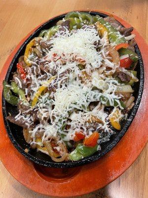 Steak fajitas