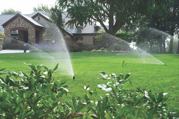 Maintain a beautiful lawn and garden with underground sprinklers.