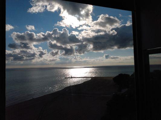 View of Kathy Osterman beach from the building