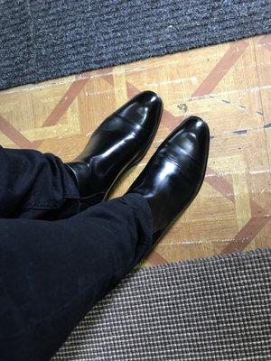 Steve did a great job with this Shoe Shine. You don't want to see how dirty this pair was lol.