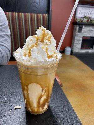 Carmel iced coffee