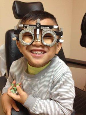 A great smile starts with clear vision! Kids welcome here.