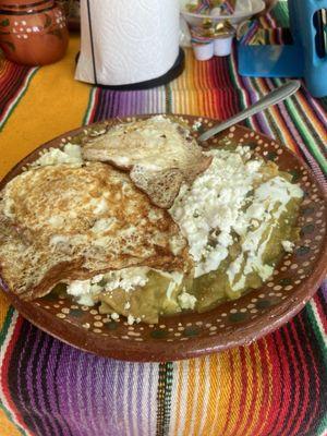 Chilaquiles verdes delicious