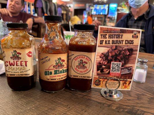 3 sauces offer with our bbq