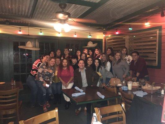 Our annual Christmas Party at Lupe Tortilla! 2019