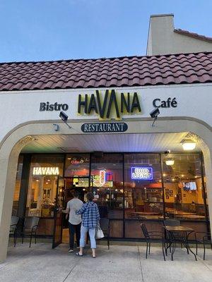 Havana Bistro & Cafe Entrance