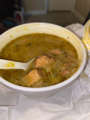 Chicken verde soup of the day