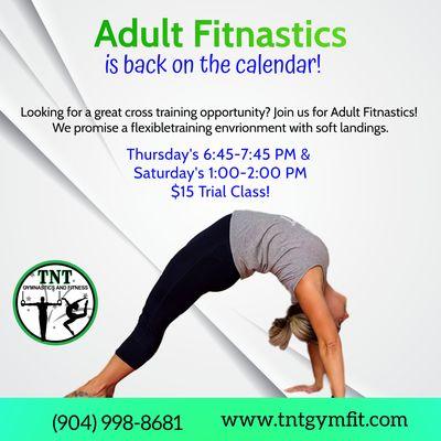 Adult Fitnastics is back!