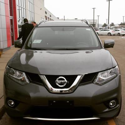 Congrats to new nissan rogue owner !thank you Yaw for great customer service,professionalism  and sense of humor!~Anna and Jose