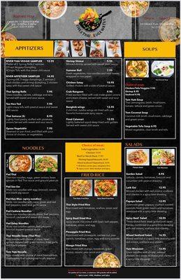 New Menu @ River Thai