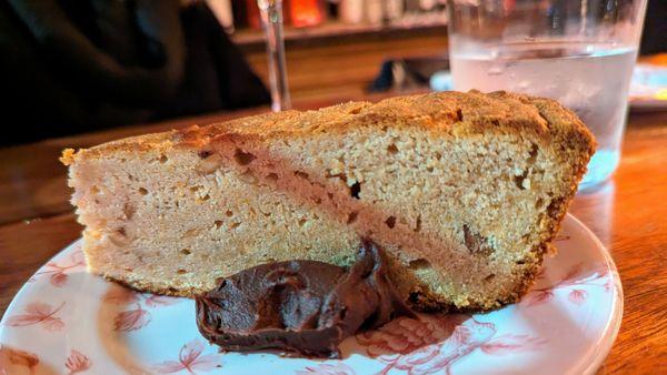 Hazelnut cake, chocolate ganache