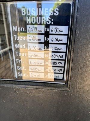 Business hours