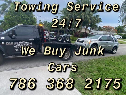 Towing Service 24/7
We Buy Junk Service