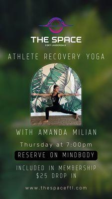 Athlete recovery Yoga.