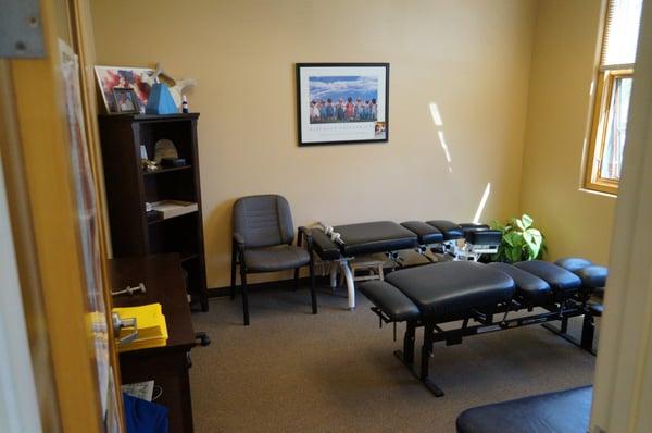 This is our Chiropractic adjustment room.