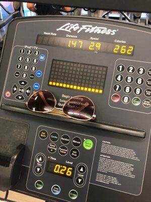 Thank goodness for the Elliptical when it's too cold to workout outside ( 60 degrees)!