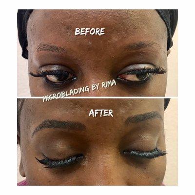 Microblading and eyelashes