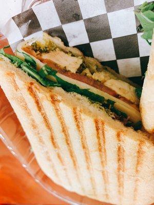 Chicken pesto panini