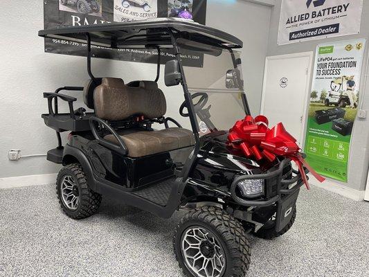 ALFA Brand Golf Carts in the Showroom-