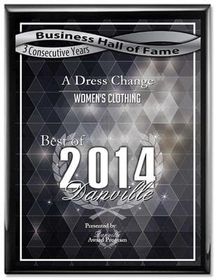 Best of Danville 2014 award