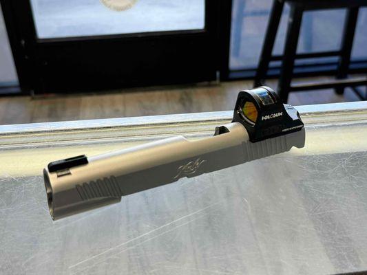 Kimber 1911 Stainless 10mm slide machined for a Holosun optic...Beautiful!!!