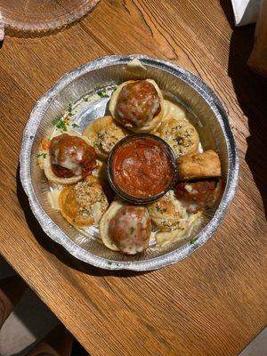 Meatball Garlic Knot Sliders