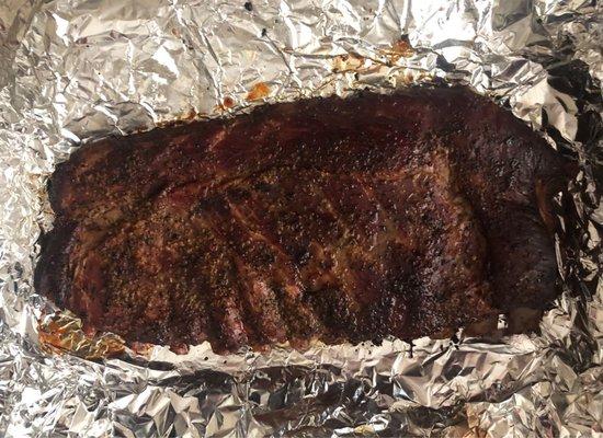 Full Slab Ribs right off the grill!