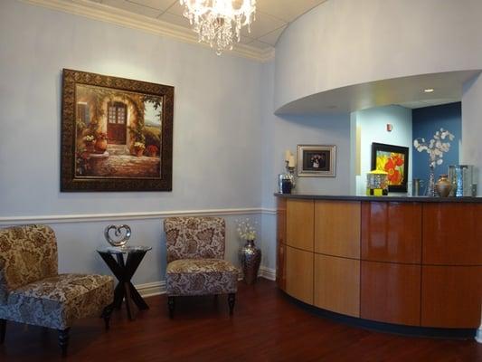 Front Desk and sitting area.