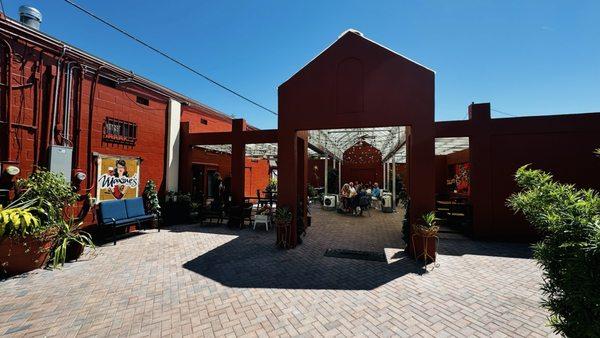 Outside patio entrance