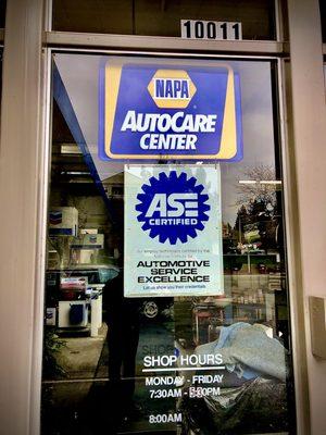 ASE certified auto care center