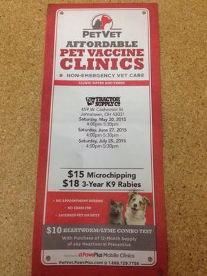 Pet clinics at cheaper vaccination prices