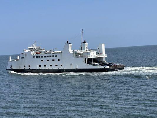 Ferry heading north