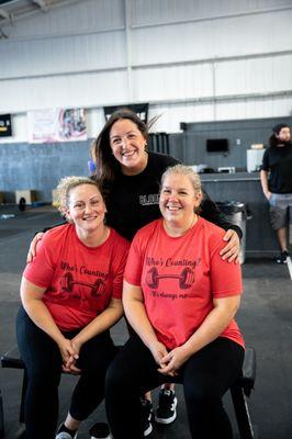 Working out at the gym is always better with friends!