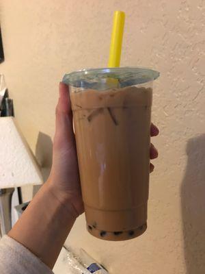 Just a regular milk tea with tapioca