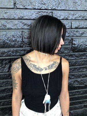 Crisp, clean bob by Manzo