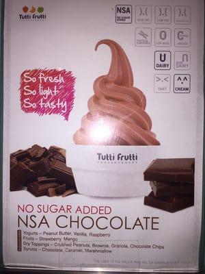 Chocolate no sugar added yummy