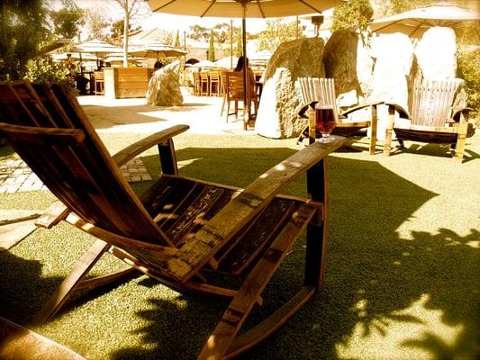 A beer in a barrel chair?! It doesn't get much better than that!