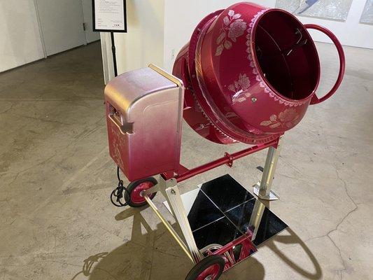 Untitled (Mix It Up)- Farshid Bazmandegan. This is a customized concrete mixer.