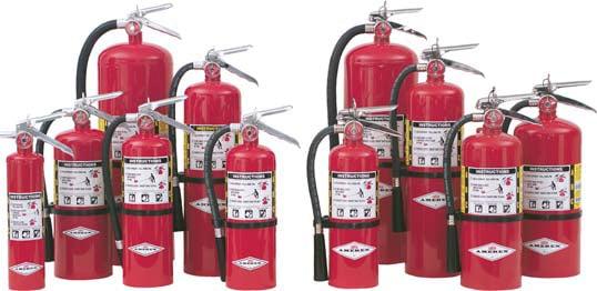 We service and sell all types of Fire Extinguishers