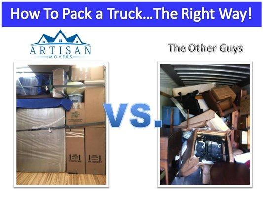 How to pack a truck the right way.