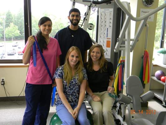 PT Technicians:  Alyssa, Shawn, Ashley and Marie