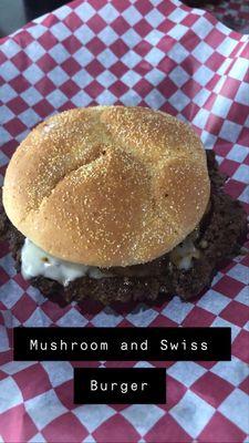 Mushroom Swiss Burger