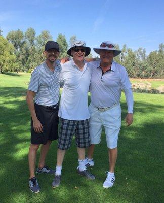 Three good buddies at The Fountains golf course!